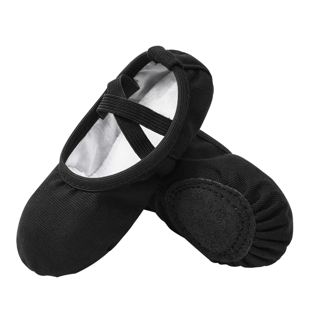 Stelle Canvas Ballet Shoes Toddler Girls No-Tie Split Sole Ballet Slippers