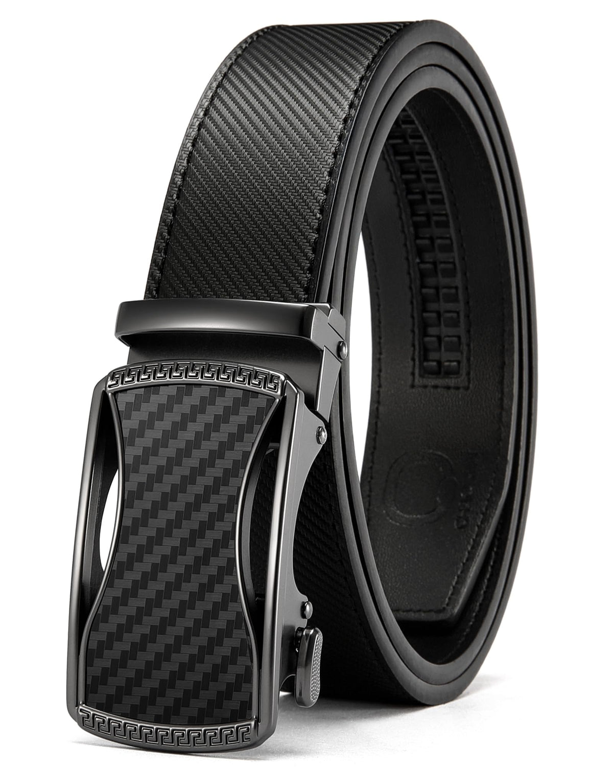 CHAOREN Men's Leather Ratchet Belt - Customizable Fit (35mm)