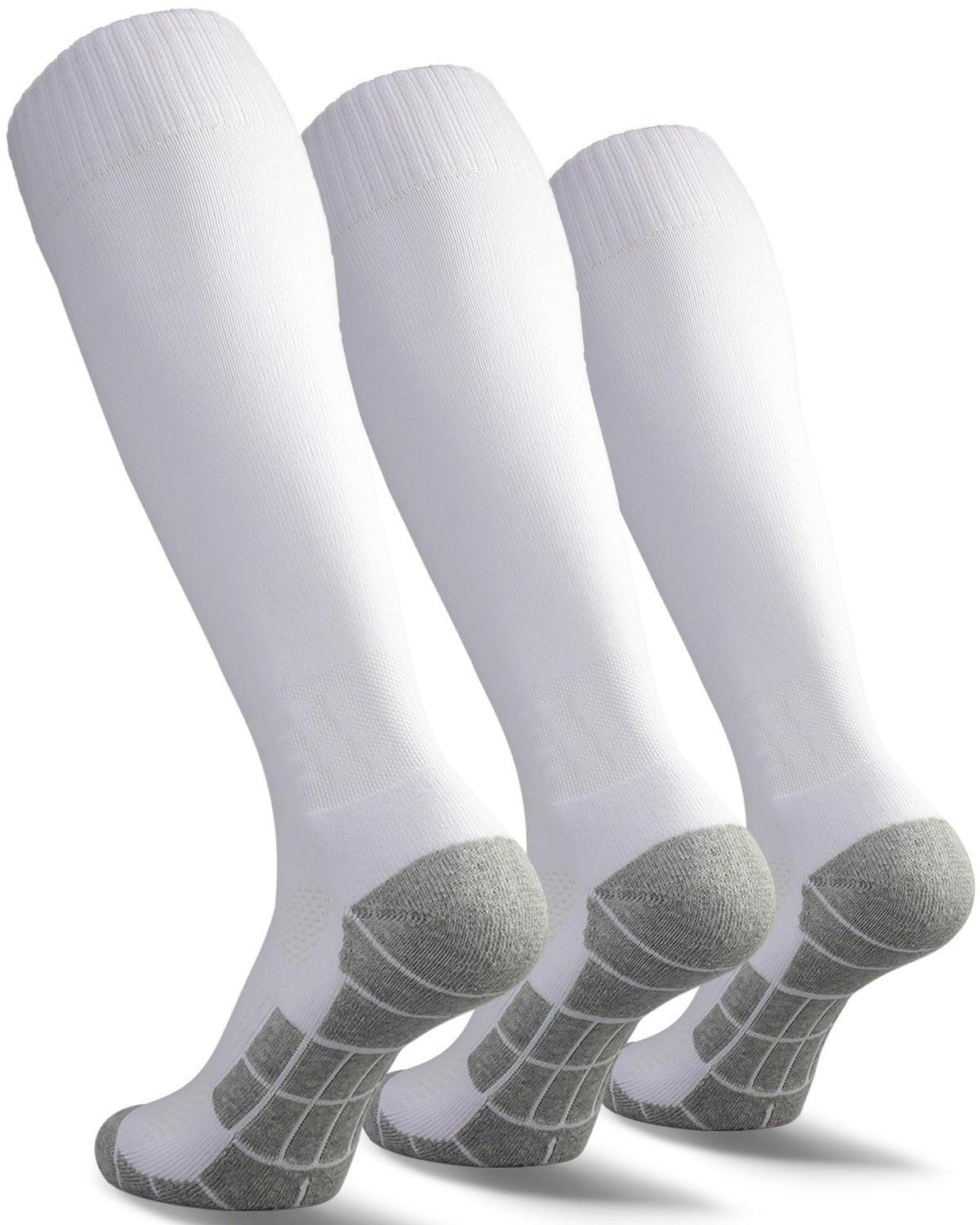 CWVLC Soccer Socks (1/3/5 pairs) Team Sport Knee High Socks for Adult Youth Kids