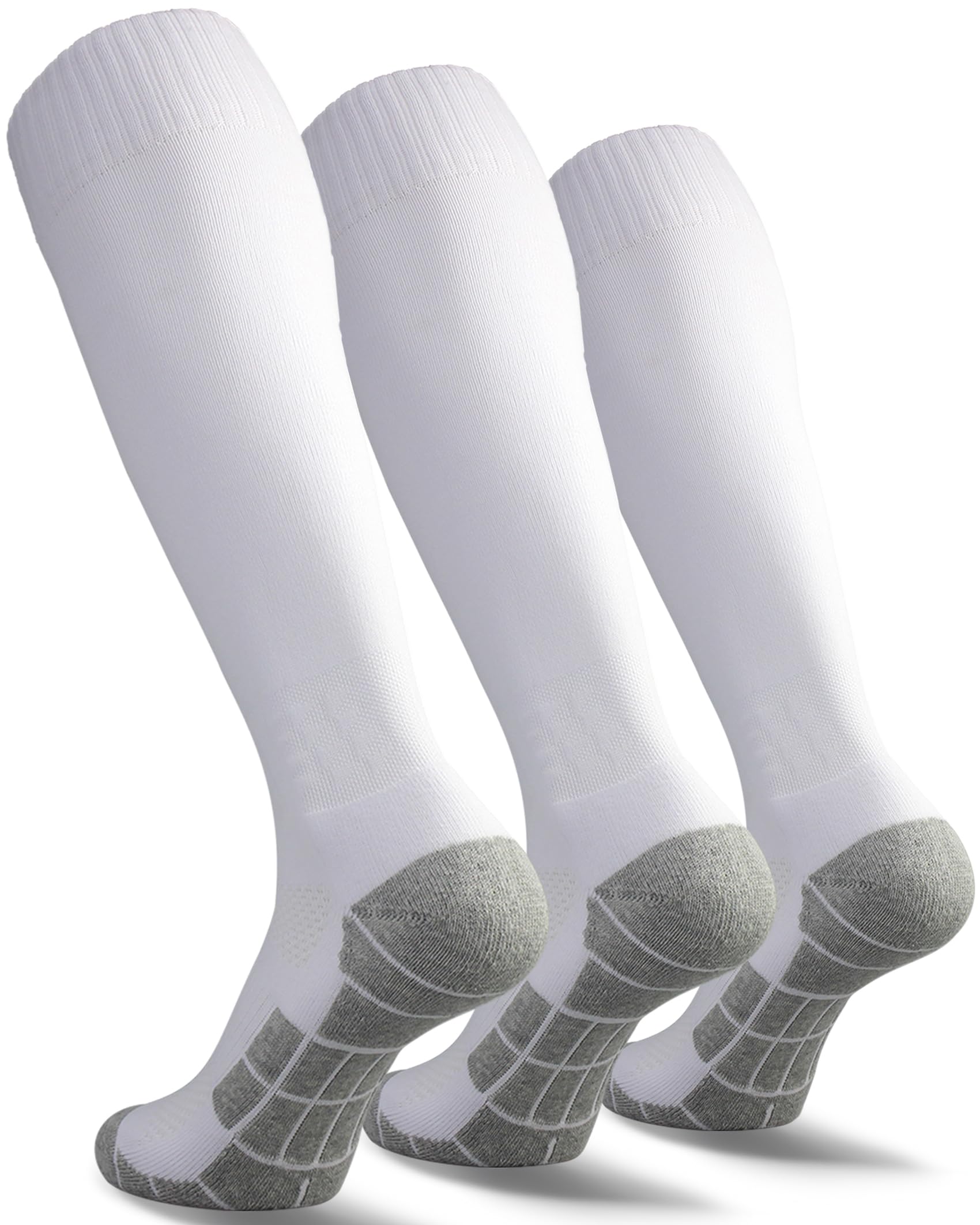 CWVLC Soccer Socks (1/3/5 pairs) Team Sport Knee High Socks for Adult Youth Kids