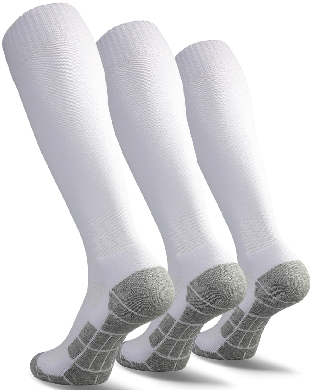 CWVLC Soccer Socks (1/3/5 pairs) Team Sport Knee High Socks for Adult Youth Kids