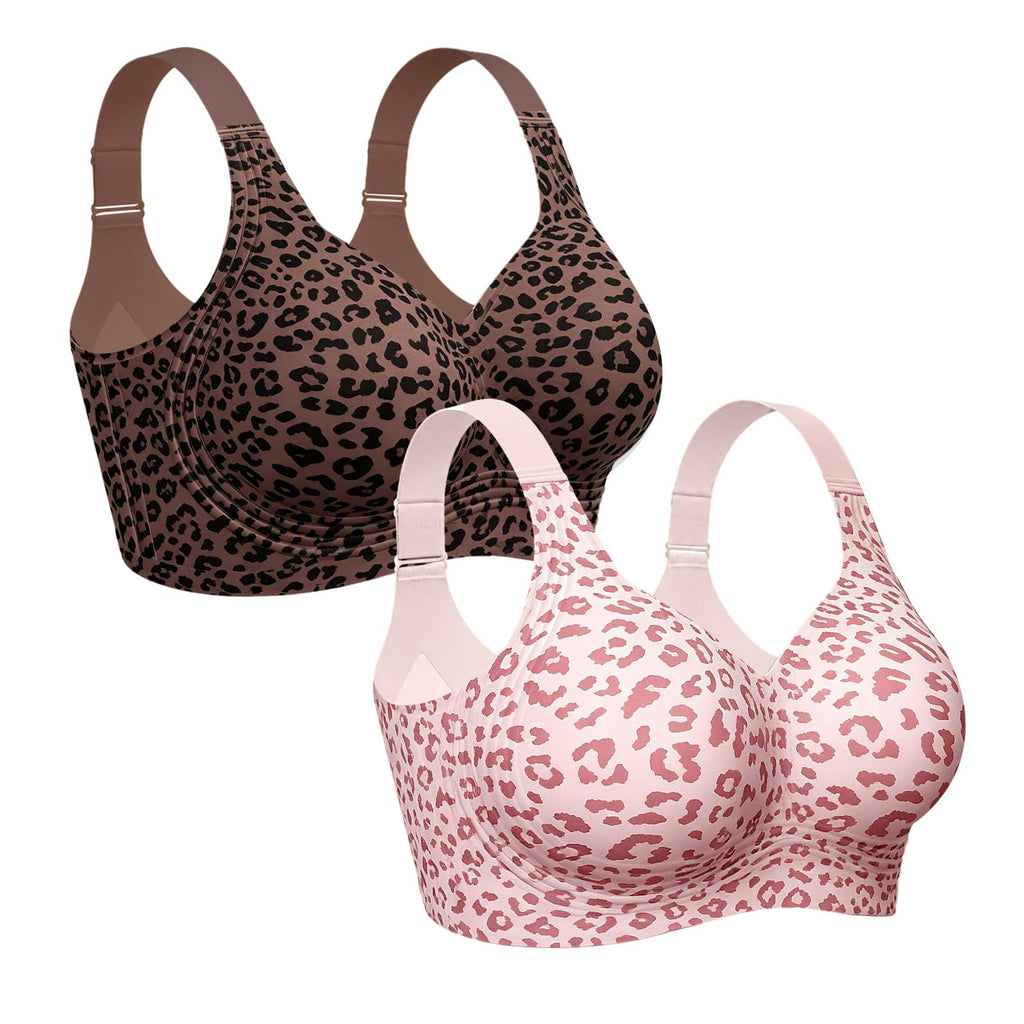 OEAK Womens Wireless Jelly Bras Plus Size Support Push Up Comfortable Bra