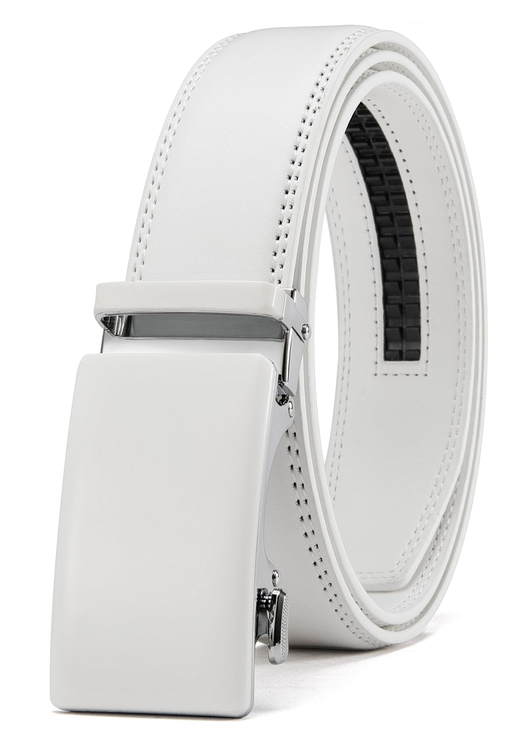 CHAOREN Mens Leather Ratchet Belt - 1 3/8" for Dress Pants