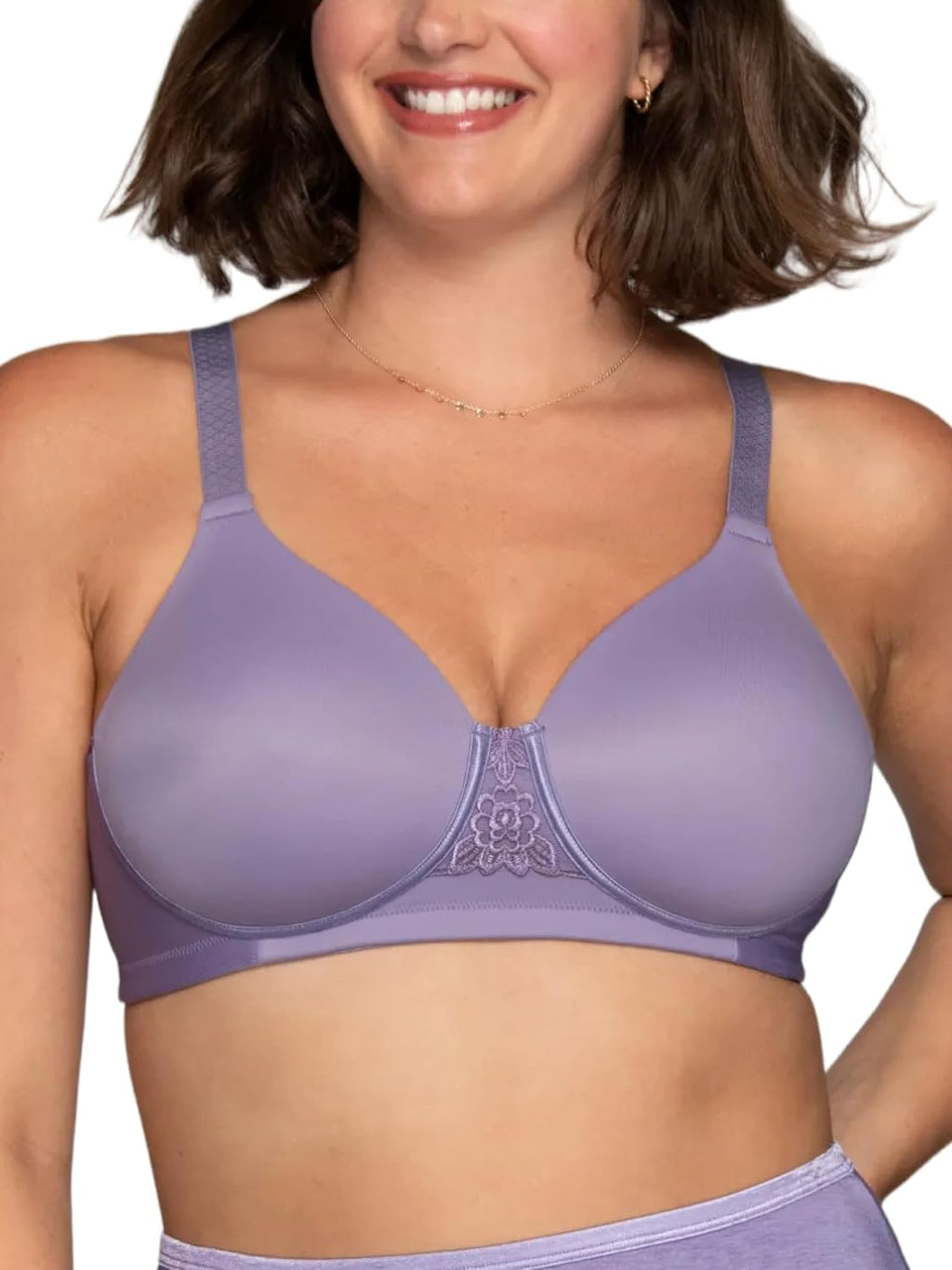 Vanity Fair Women's Full Figure Beauty Back Smoothing Bra, 4 Way Stretch Fabric, Lightly Lined Cups up to H