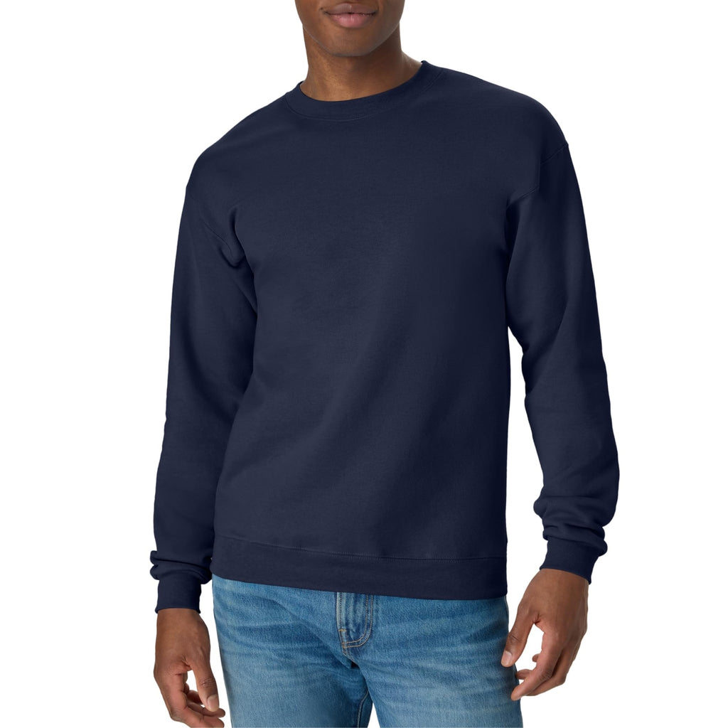 Hanes Men's Sweatshirt, EcoSmart Fleece Crewneck Sweatshirt, Big & Tall Available, 1 or 2-Pack