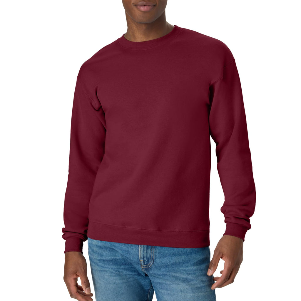 Hanes Men's Sweatshirt, EcoSmart Fleece Crewneck Sweatshirt, Big & Tall Available, 1 or 2-Pack