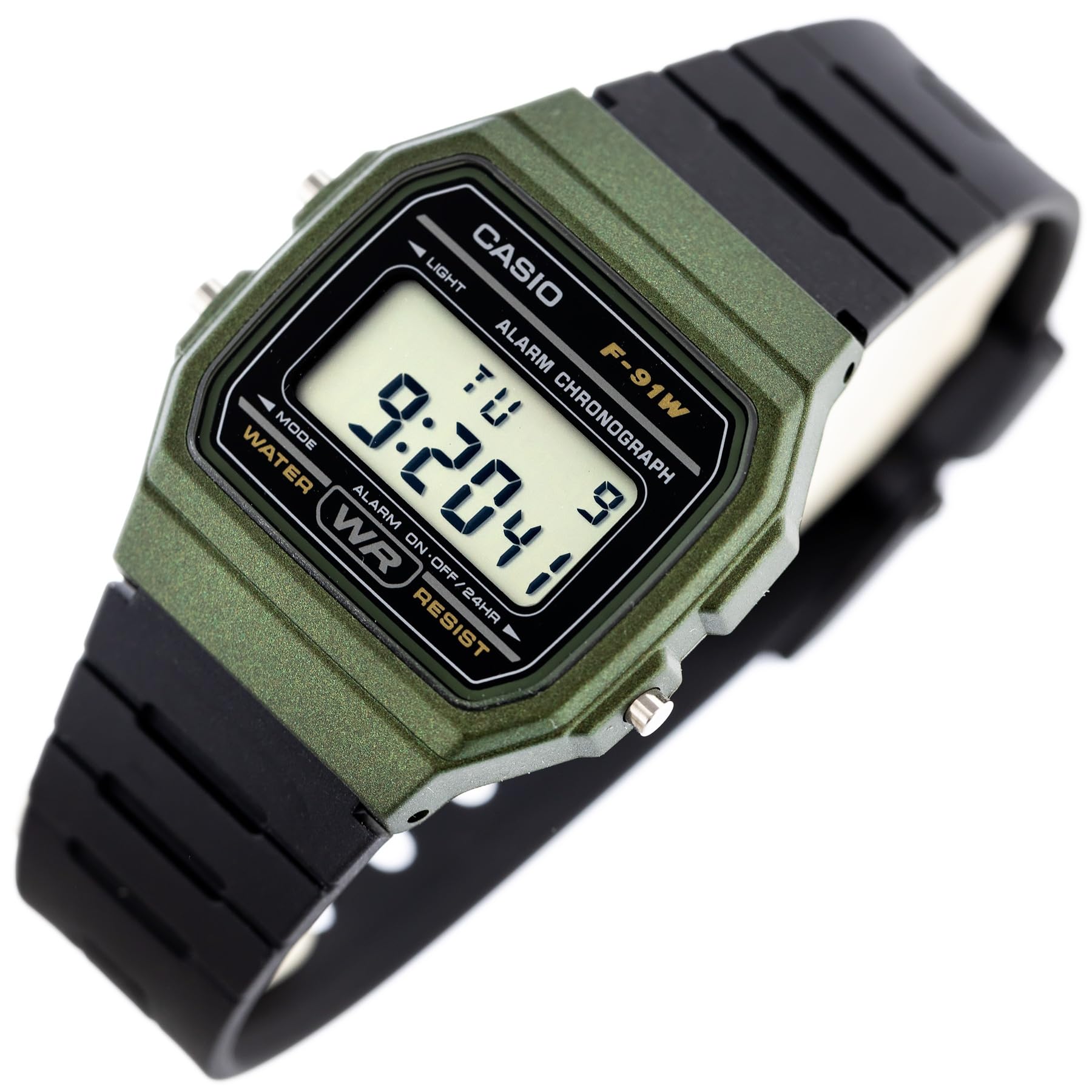 Casio F91W Series | Digital Watch | Water Resistant | LED Light | 1/100 SEC Stopwatch | Regular Time Keeping (HR, Min, SEC, PM, Date, Day) | Daily Alarm | Lightweight | 7 Year Battery