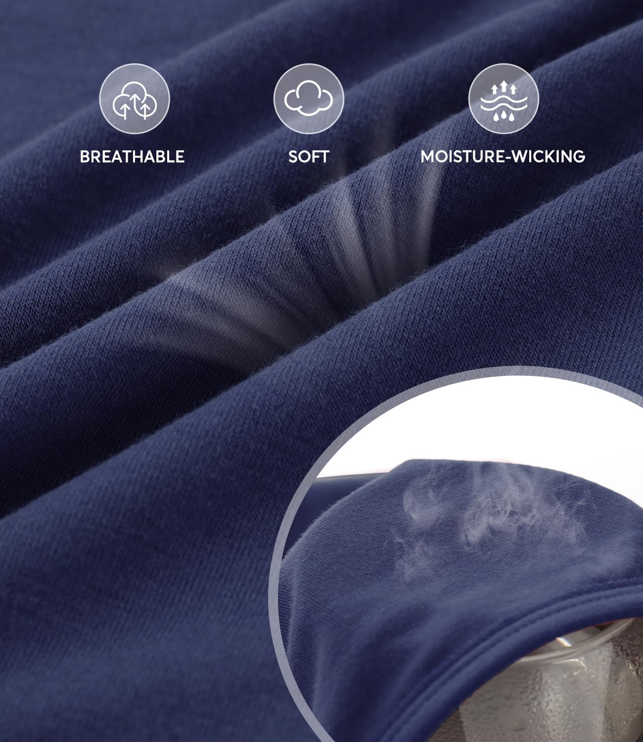BAMBOO COOL Men's Underwear Breathable Boxer Briefs with Fly Moisture-Wicking Lightweight Underwear 7-Pack