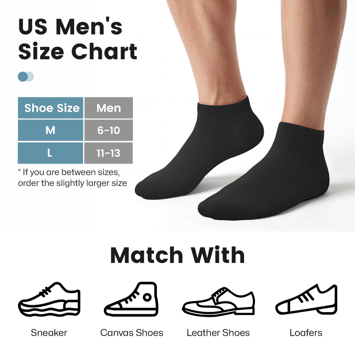 wernies No Show Socks Men, Low Cut Ankle Short Casual Non Slip Socks