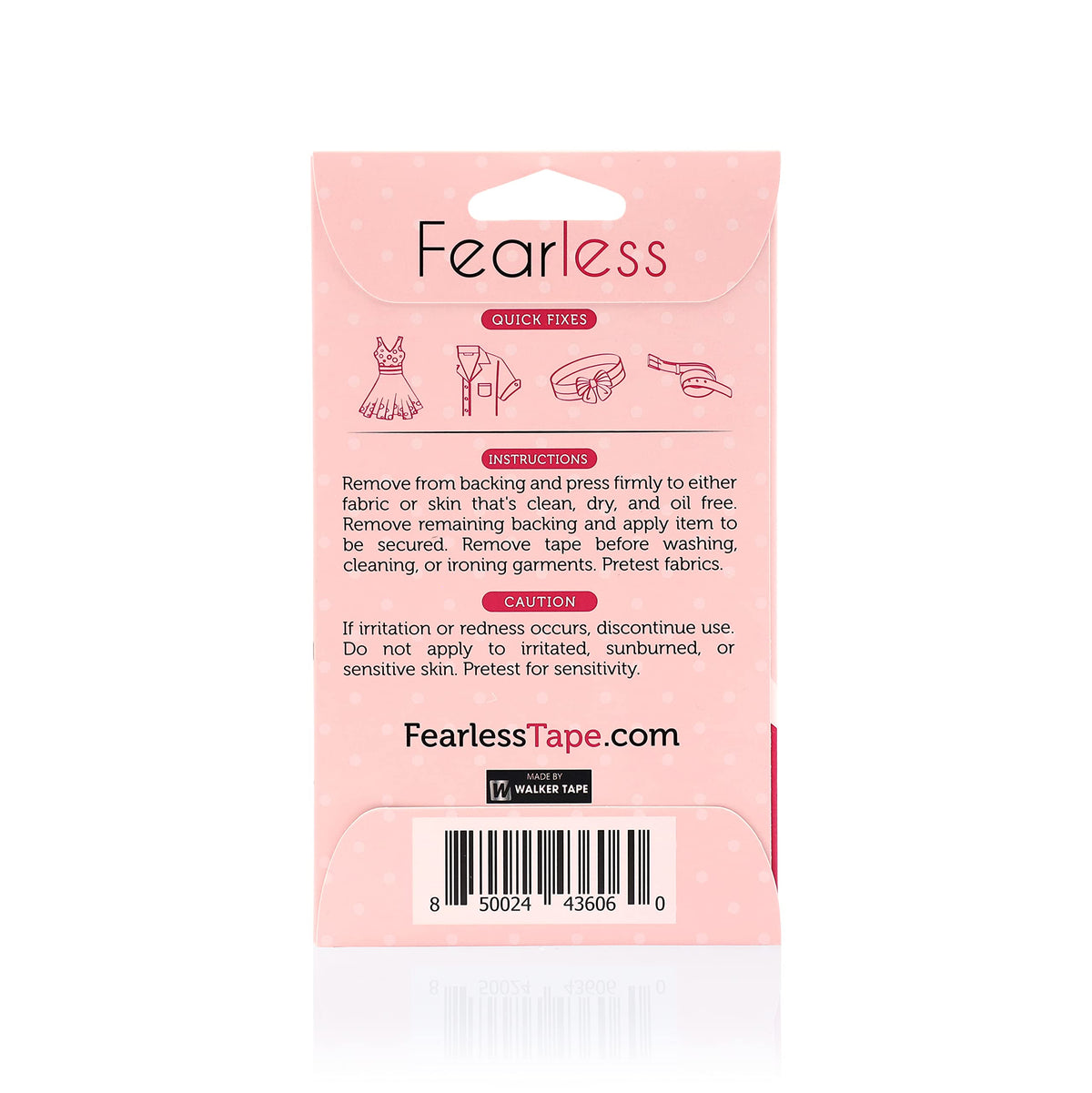 Fearless Tape Double Sided Fashion Tape Sensitive Skin, 50 Strips