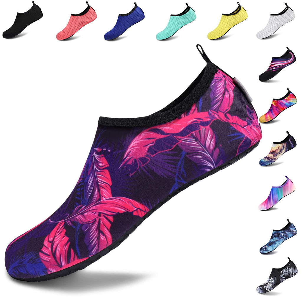 VIFUUR Water Shoes for Men Women Barefoot Quick Dry Aqua Socks Slip On