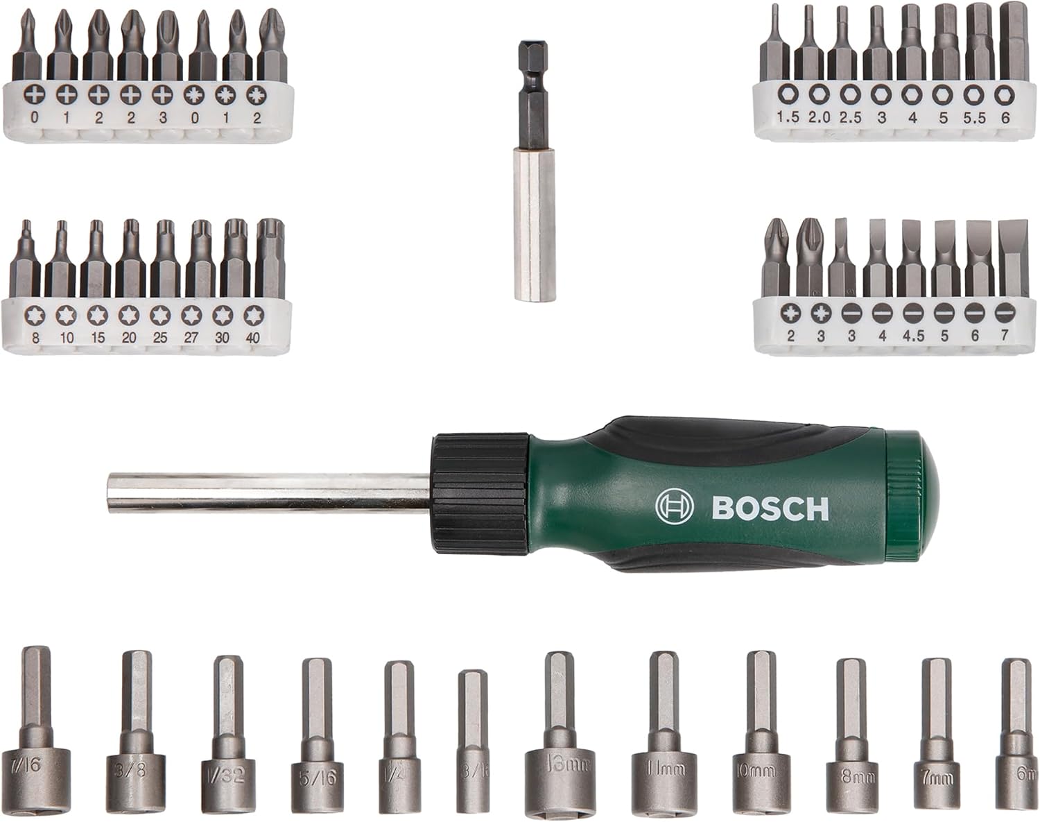 Bosch 46 Parça Tornavida, Vidalama Ve Lokma Uçlu Aksesuar Seti - 2607019504