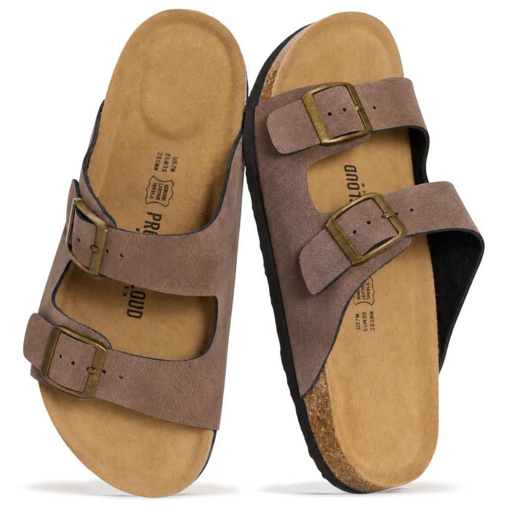 Project Cloud 100% Genuine Leather Womens Sandals Slides for Women (Venita)