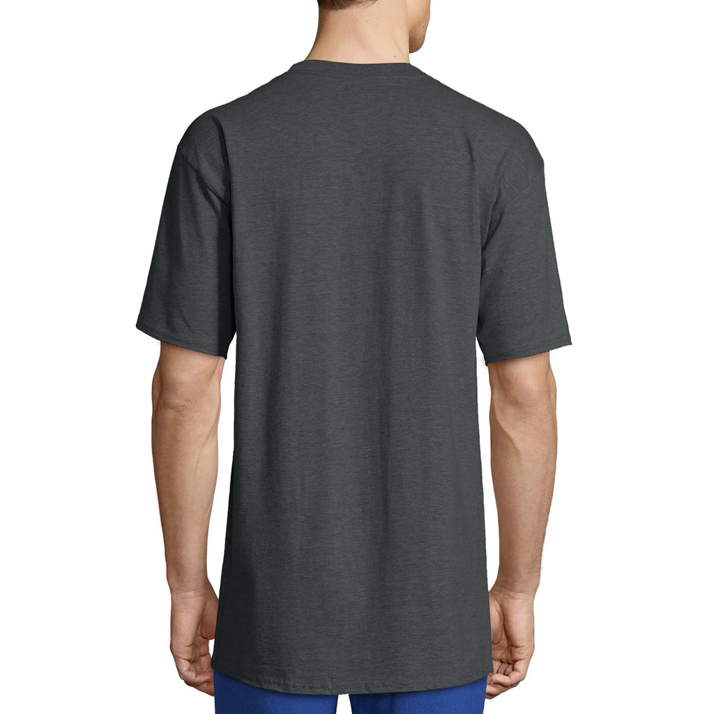 Hanes Men's Beefy-T T-Shirt, Heavyweight Cotton T-Shirts for Men, 1 or 2 Pack, Men's Tees (Tall