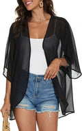 CHICGAL Womens Floral Kimono Cardigan Beach Cover Up Casual Summer Tops