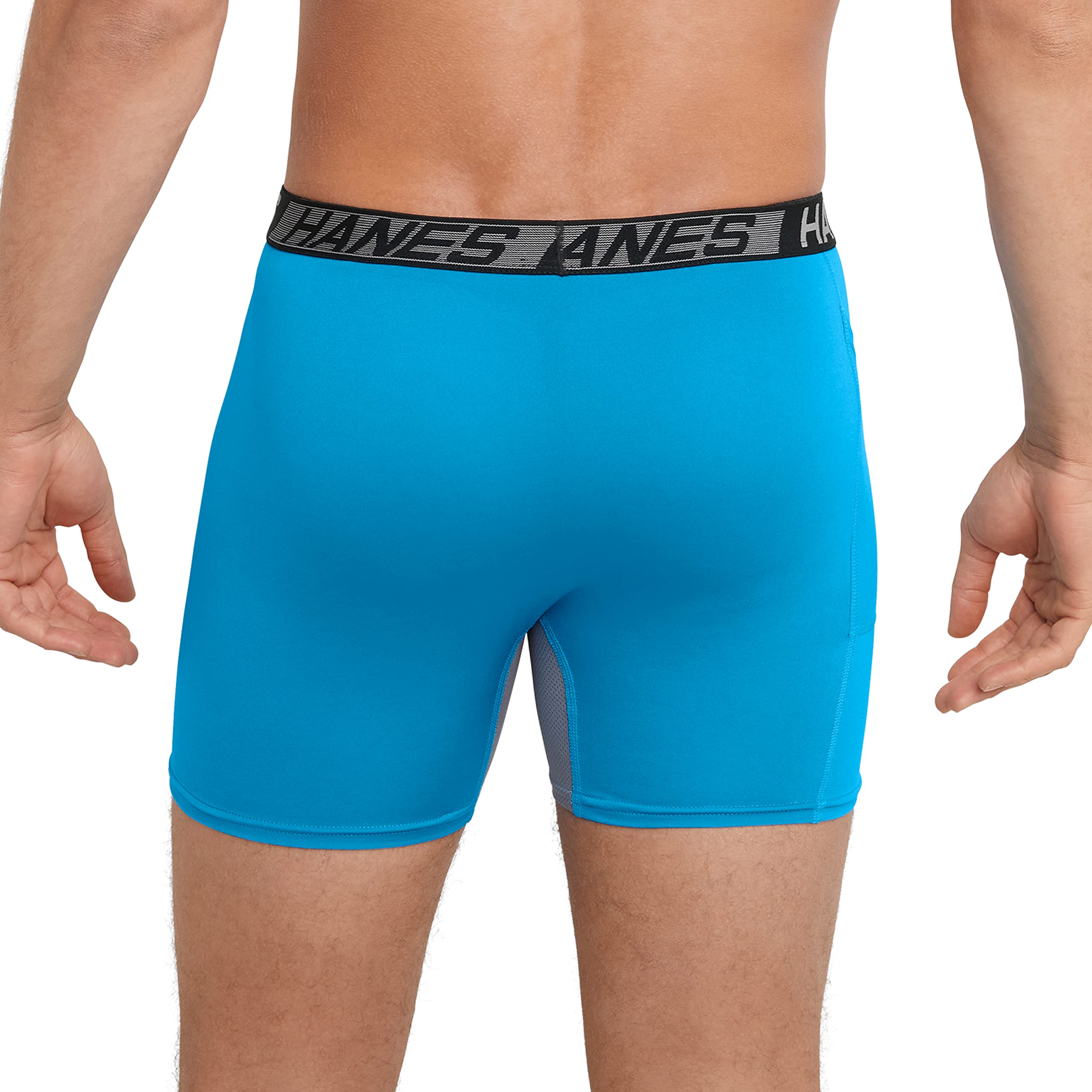 Hanes Men's Underwear Boxer Briefs Pack, 3-Pack, Total Support Pouch, Long or Short-Leg Boxer Briefs