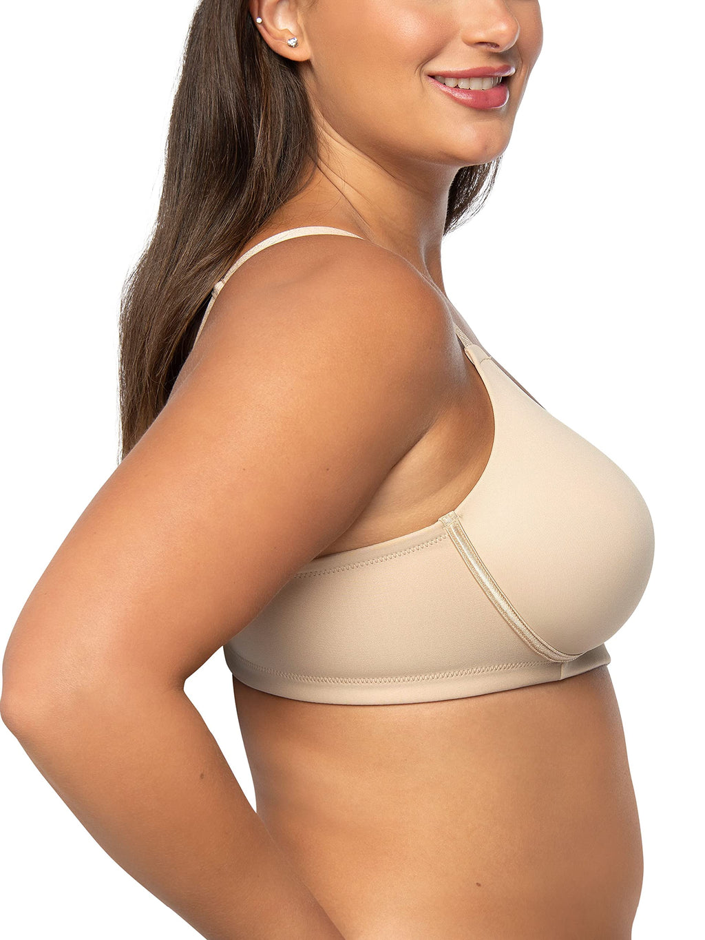Vanity Fair Women's Full Figure Beauty Back Smoothing Bra, 4 Way Stretch Fabric, Lightly Lined Cups up to H