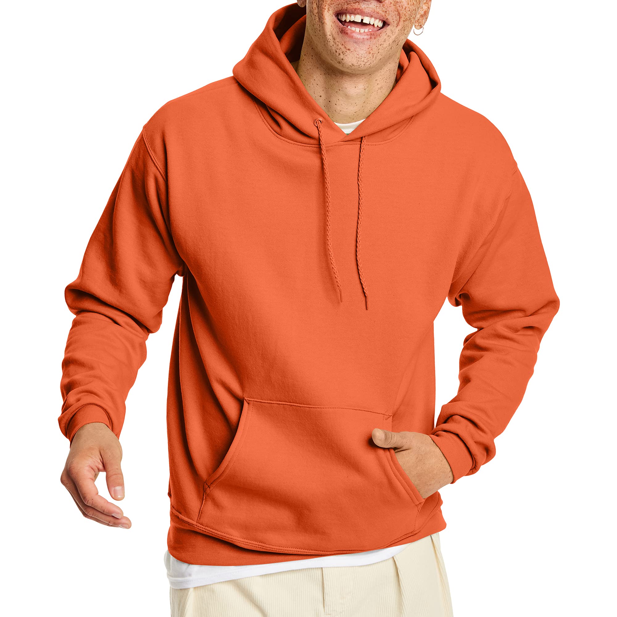 Hanes Men's Hoodie - EcoSmart Fleece Hooded Sweatshirt for Men & Women - Midweight Fleece - Big & Tall Available