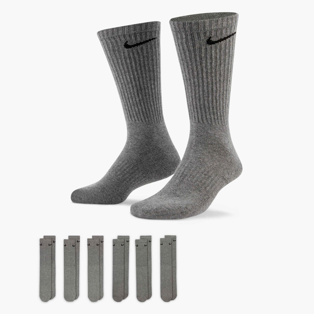 Nike Adult Everyday Cushioned Training Crew Socks (6-Packs) | Mens & Womens