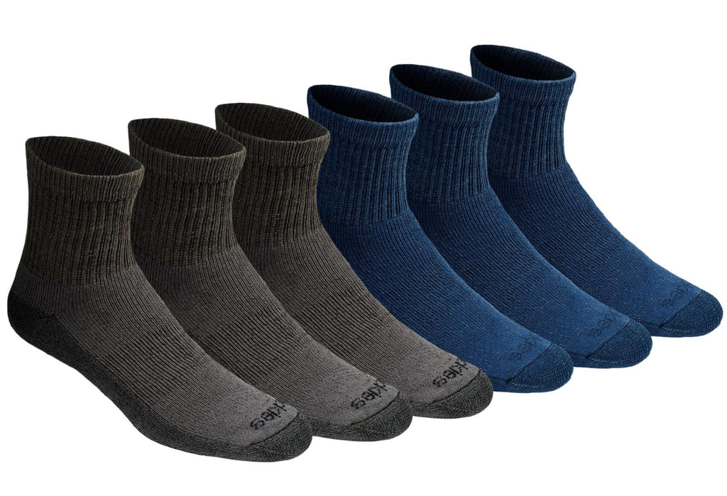 Dickies Men's Dri-Tech Moisture Control Quarter Socks, Available in M-XXL (6, 12, 18 Pairs)