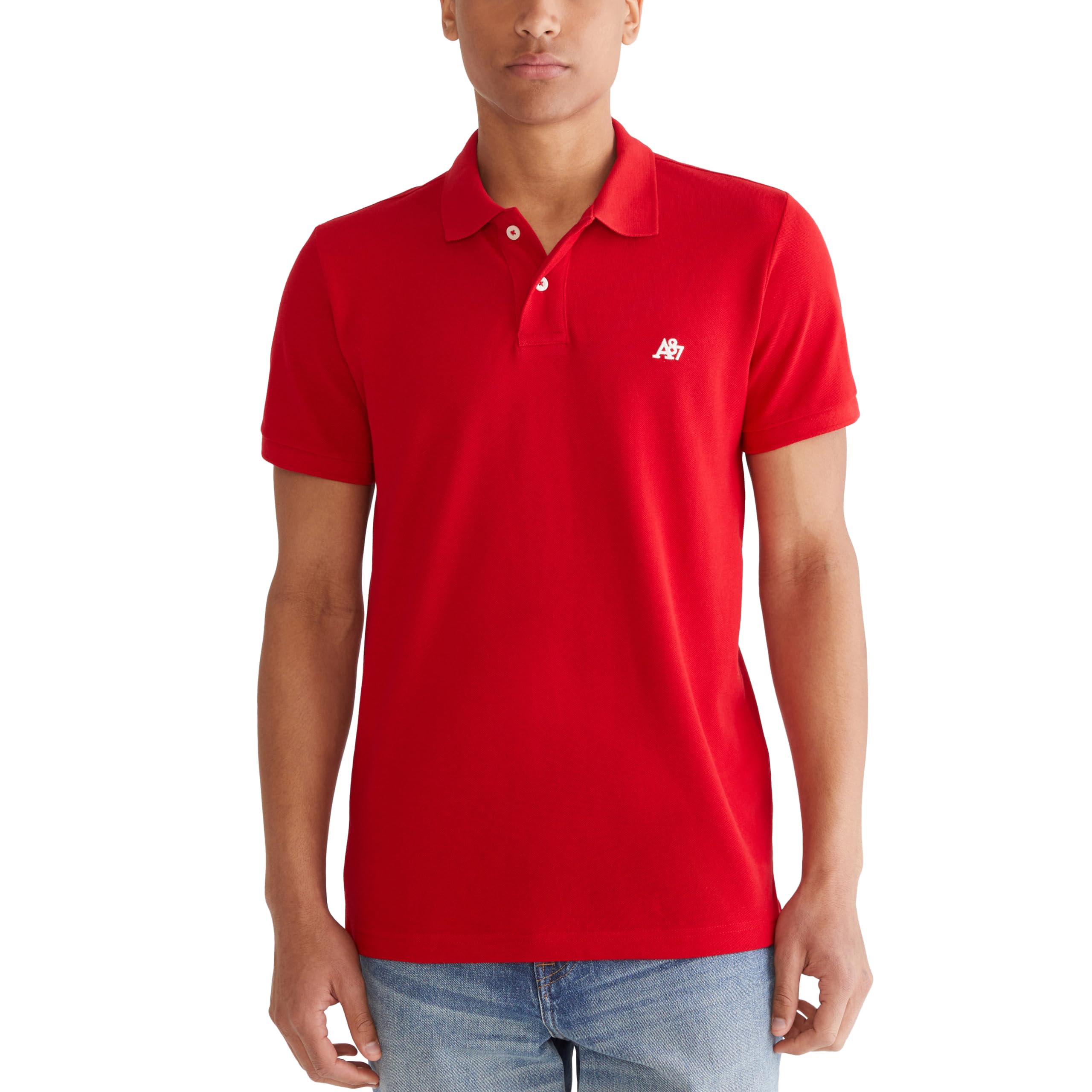 AEROPOSTALE Men's Aero Uniform Polo Short Sleeve