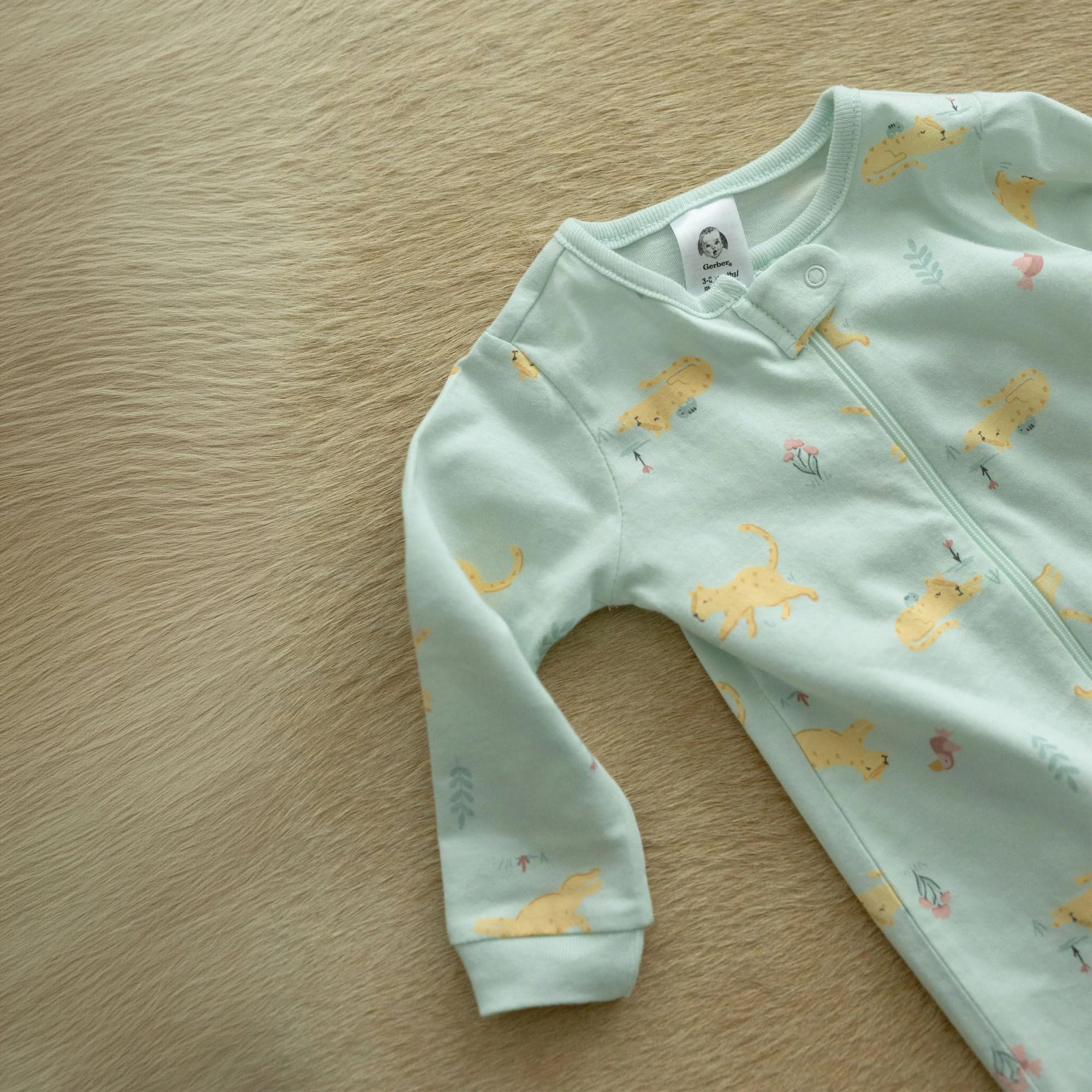 Gerber Baby Girls 4-Pack Sleep 'N Play Footie