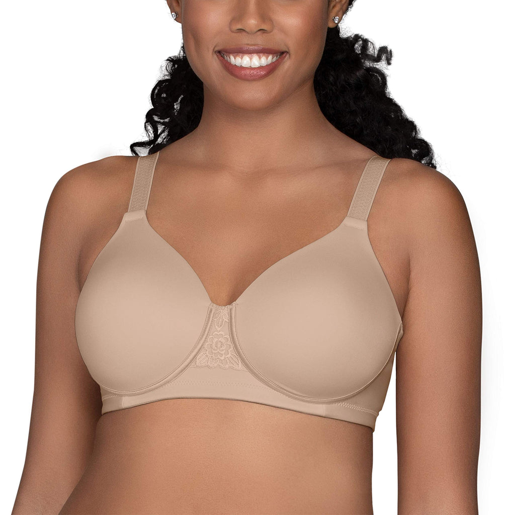 Vanity Fair Women's Full Figure Beauty Back Smoothing Bra, 4 Way Stretch Fabric, Lightly Lined Cups up to H