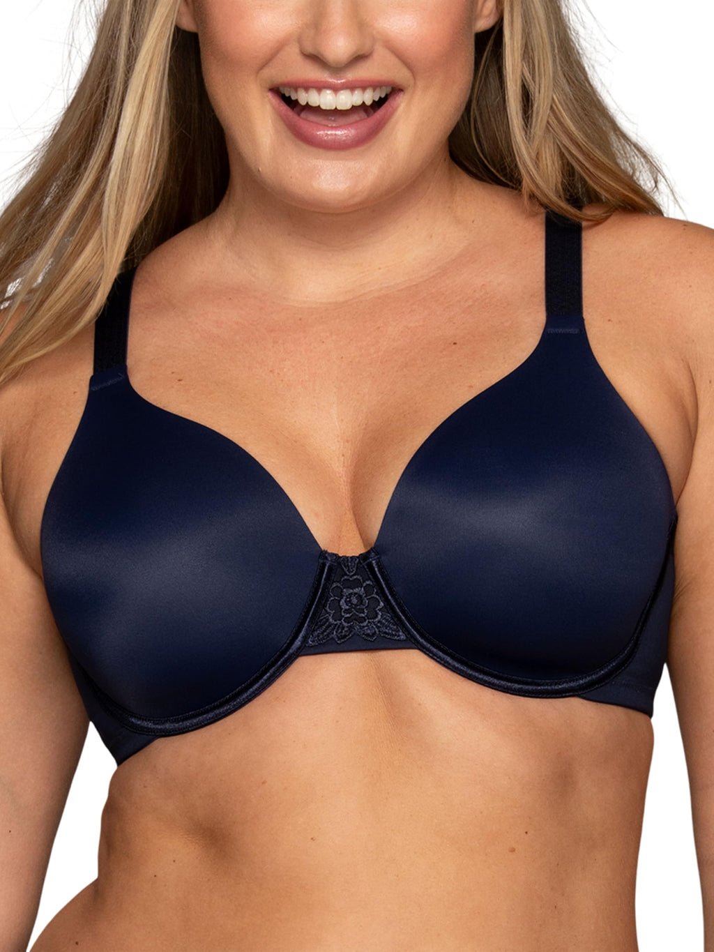 Vanity Fair Women's Full Figure Beauty Back Smoothing Bra, 4 Way Stretch Fabric, Lightly Lined Cups up to H