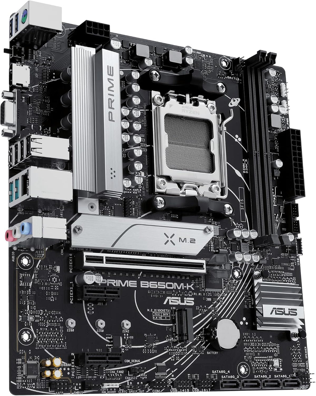 Asus Prime B650M-R AMD B650 AM5 Soket DDR5 7200+(OC) MHz mATX Anakart