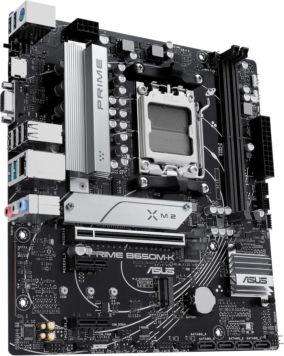 Asus Prime B650M-R AMD B650 AM5 Soket DDR5 7200+(OC) MHz mATX Anakart