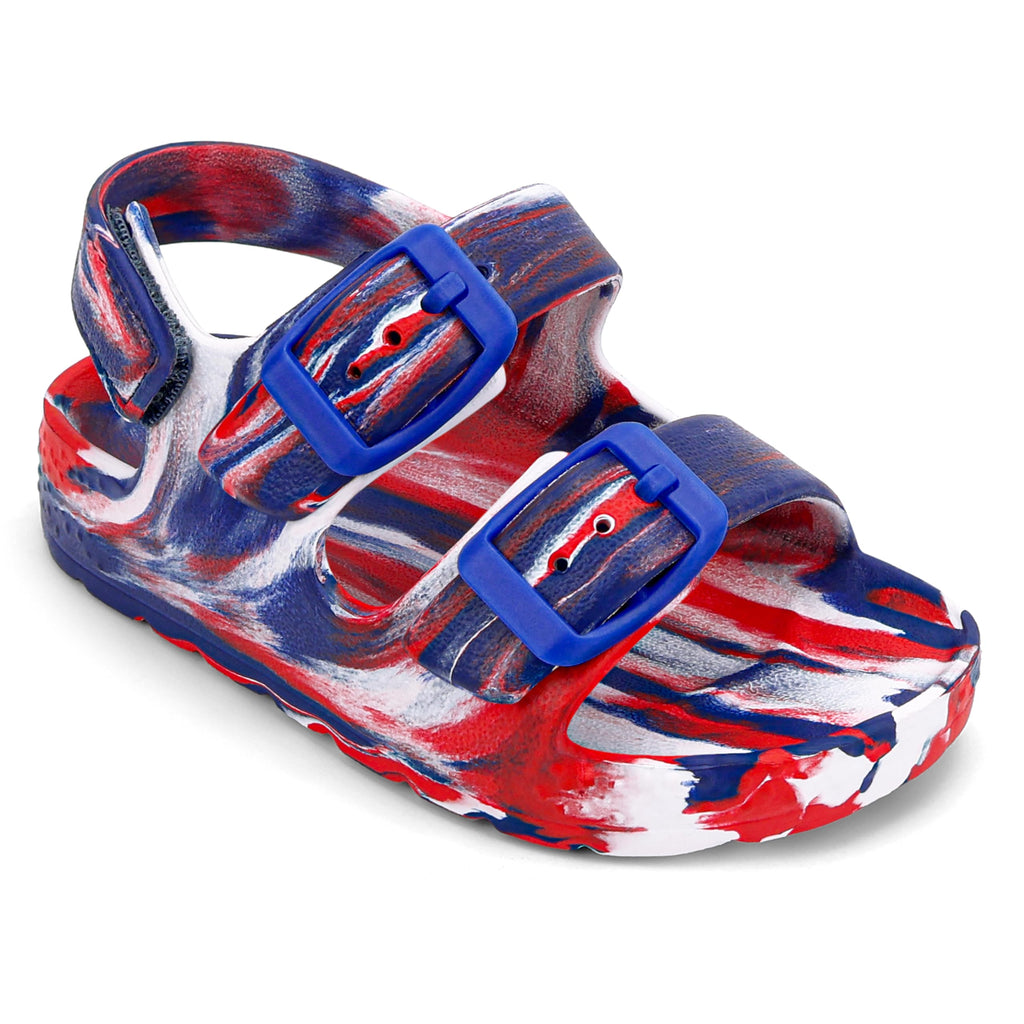 ChayChax Toddler Boys Girls Double Buckle Sandals Children's Adjustable Back Strap Water Sandal