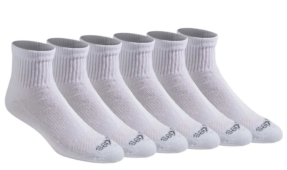 Dickies Men's Dri-Tech Moisture Control Quarter Socks, Available in M-XXL (6, 12, 18 Pairs)