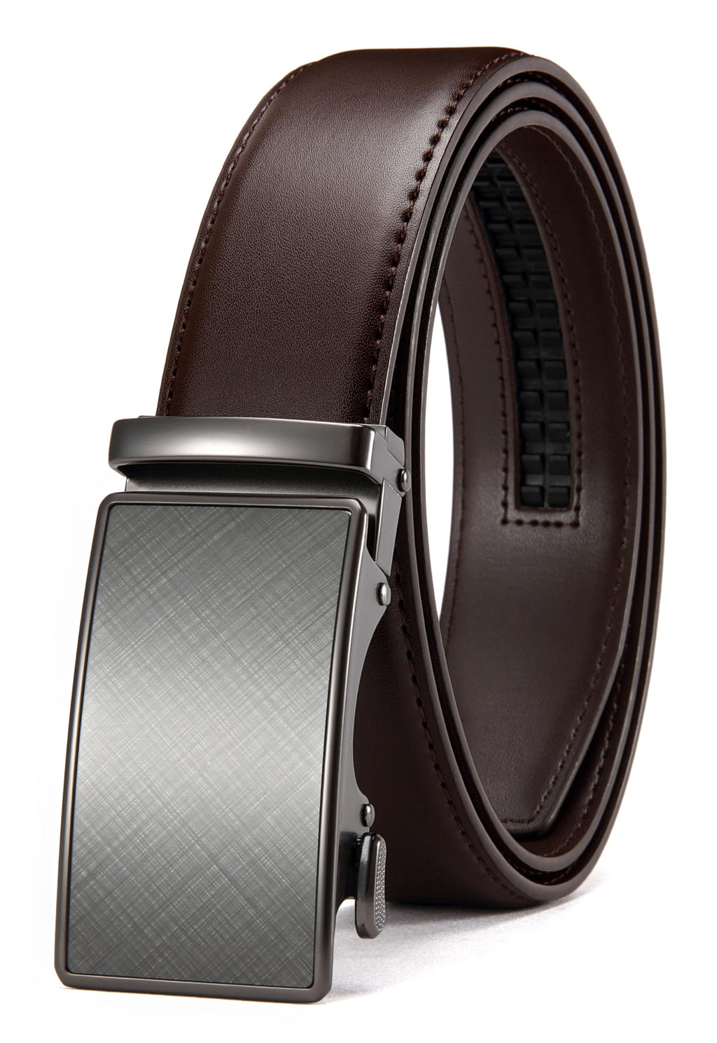 CHAOREN Mens Leather Ratchet Belt - 1 3/8" for Dress Pants