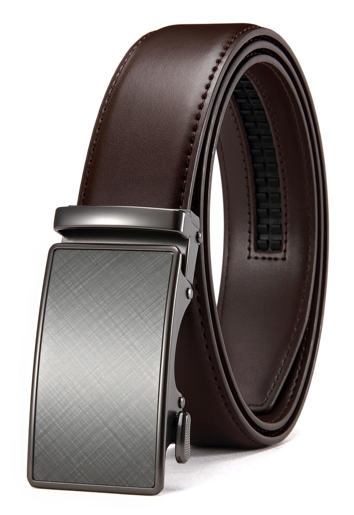 CHAOREN Mens Leather Ratchet Belt - 1 3/8" for Dress Pants