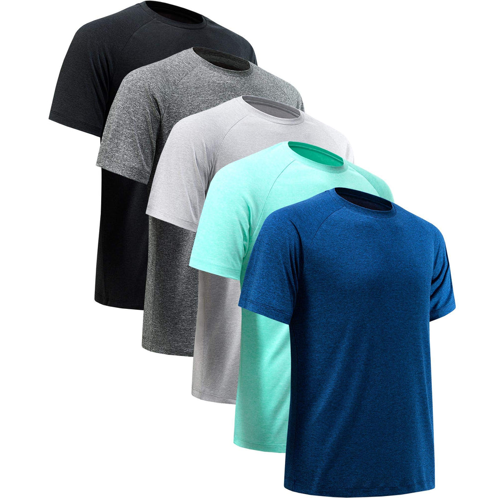 Workout Shirts for Men Short Sleeve Quick Dry Gym T Shirt