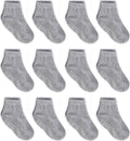 Zaples Baby Non Slip Grip Ankle Socks with Non Skid Soles for Infants Toddlers Kids Boys Girls