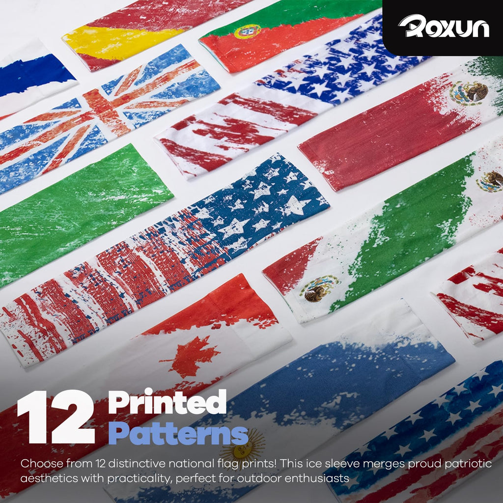ROXUN Arm Sleeves Cooling UV Sun Protection Sport Compression for Men Women