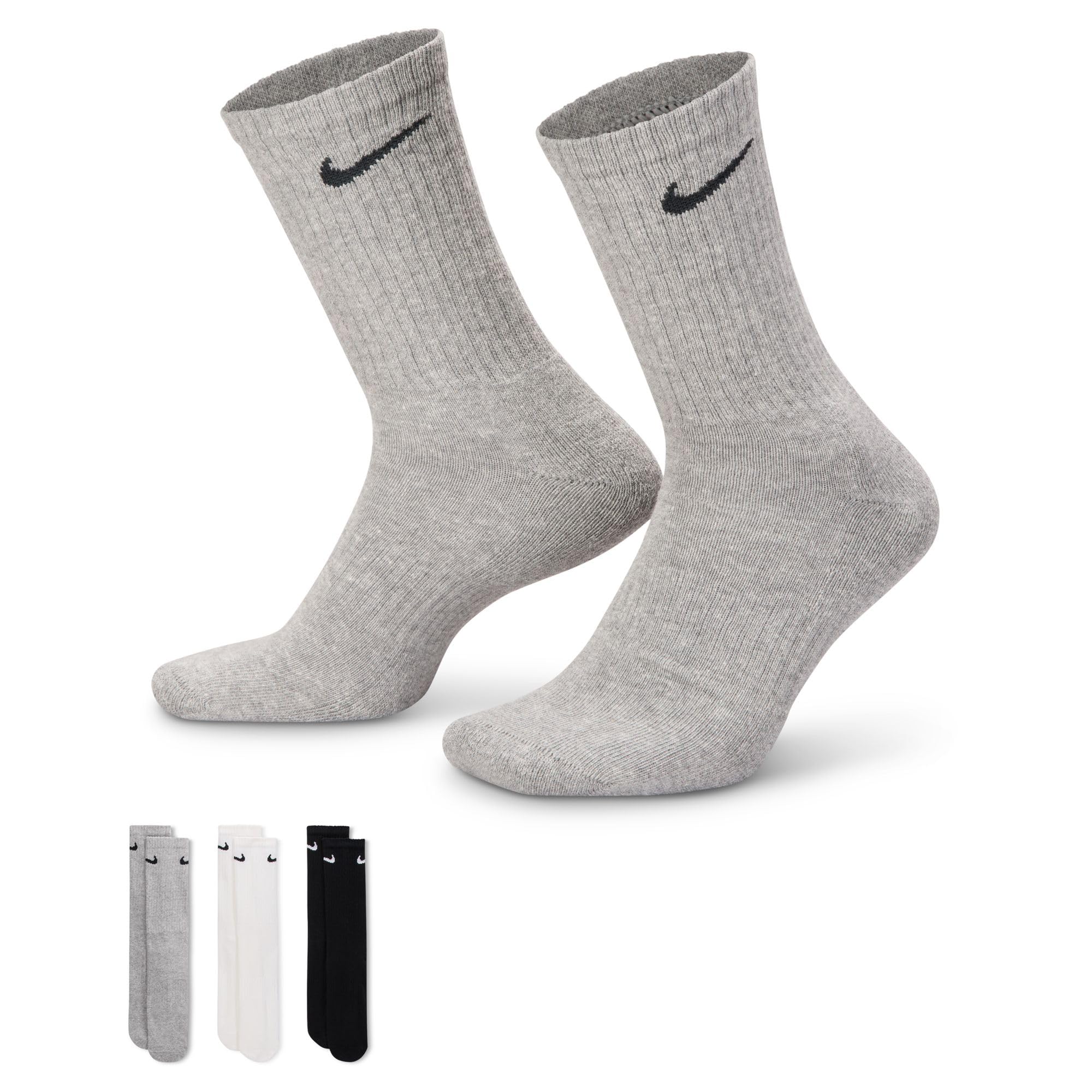 Nike Adult Everyday Cushioned Training Crew Socks (6-Packs) | Mens & Womens