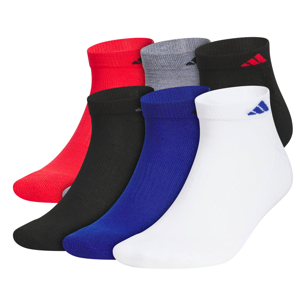 adidas Men's Athletic Cushioned Low Cut Ankle Socks 6 Pairs