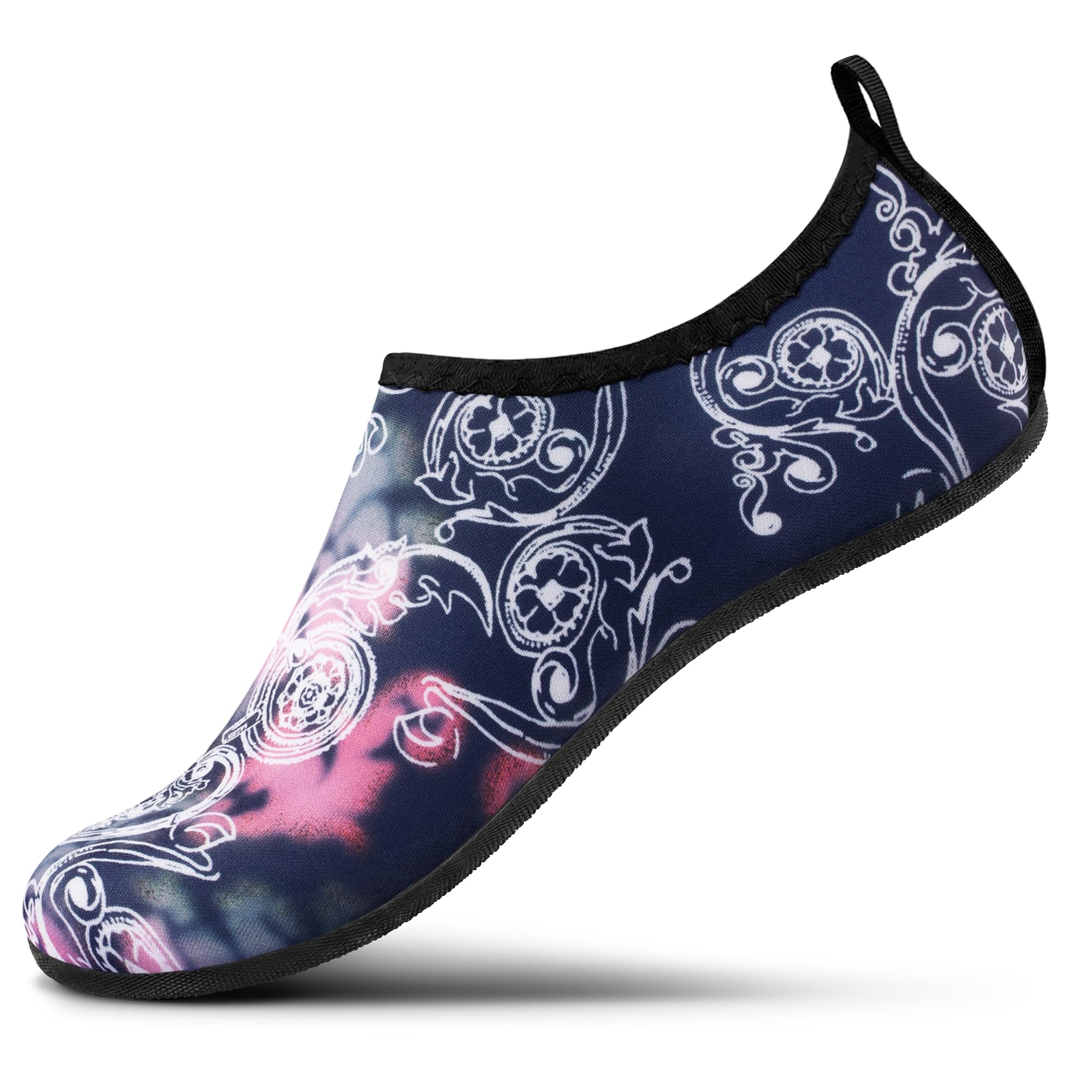 SEEKWAY Water Shoes Women Men Adult Quick-Dry Aqua Socks Barefoot Non Slip for Beach Swim River Pool Lake surf Black SK002(U)