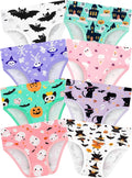 Girls Underwear, Soft Cotton Tagless Breathable Panties, 8-Pack, 18M-12Y