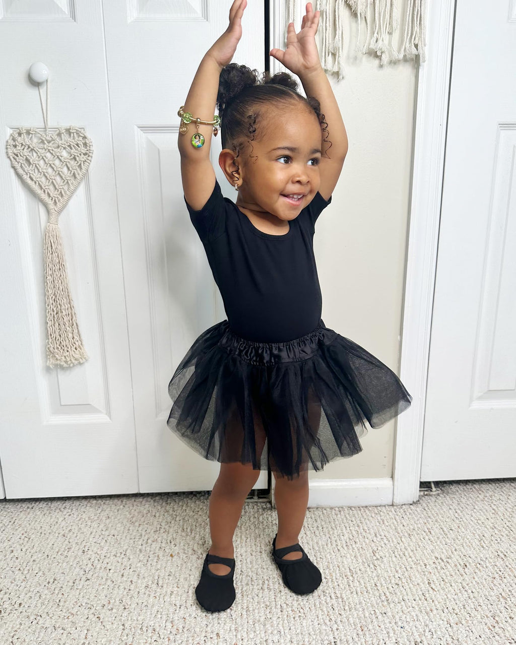 Stelle Canvas Ballet Shoes Toddler Girls No-Tie Split Sole Ballet Slippers