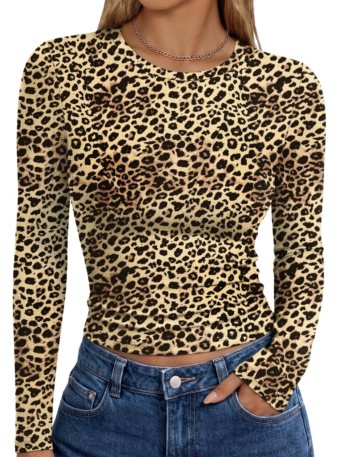 Trendy Queen Womens Long Sleeve T Shirts Fall Fashion Basic Y2K Tops 2026