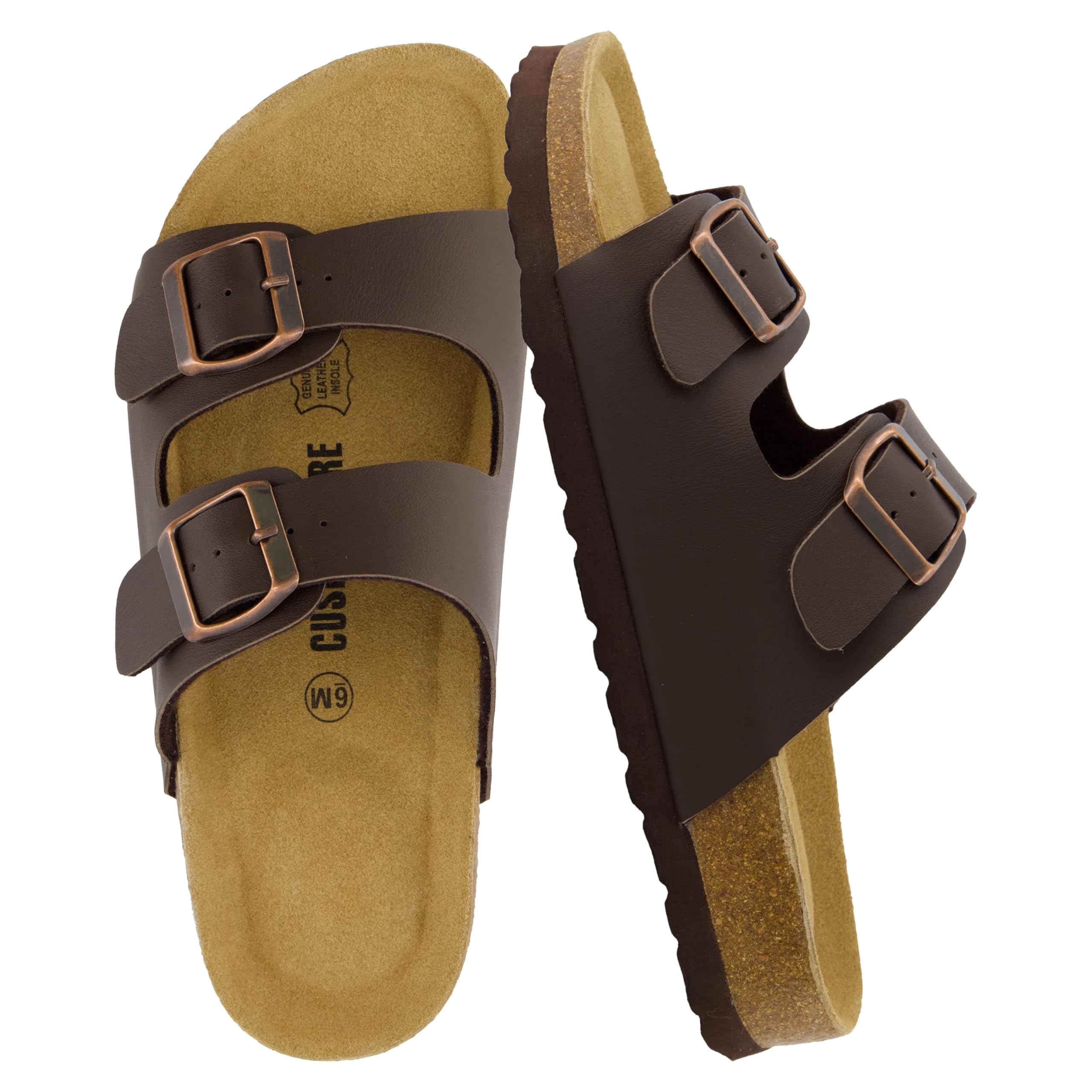CUSHIONAIRE Lane Cork Slide Women's Sandals, Comfortable Sandals for Women