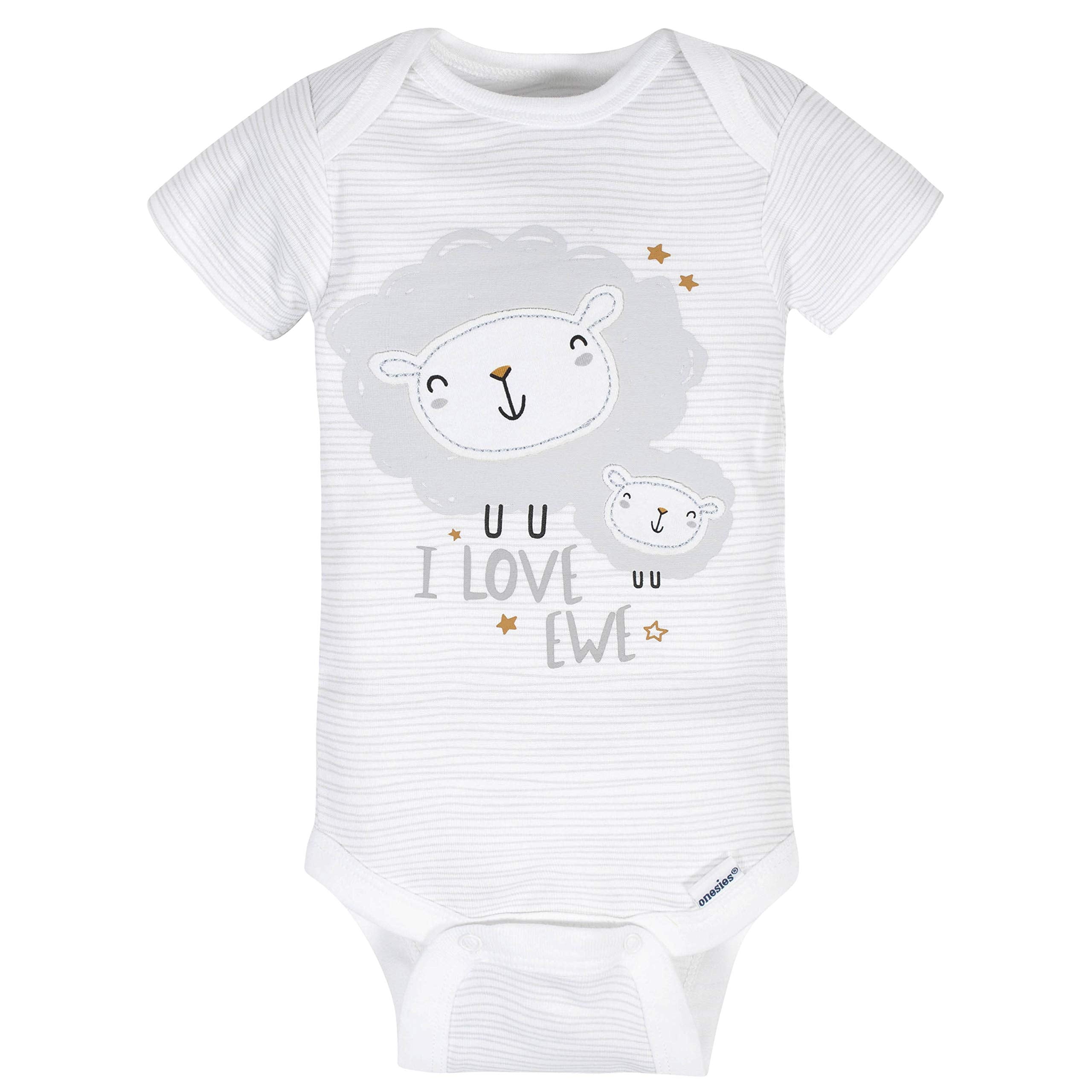 Gerber Baby Girls' 8-pack Short Sleeve Onesies Bodysuits
