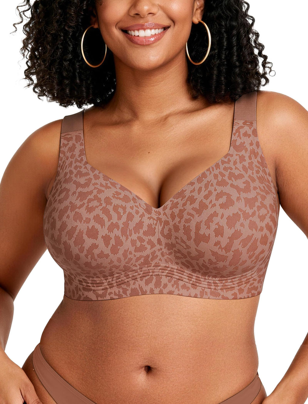 OEAK Womens Wireless Jelly Bras Plus Size Support Push Up Comfortable Bra