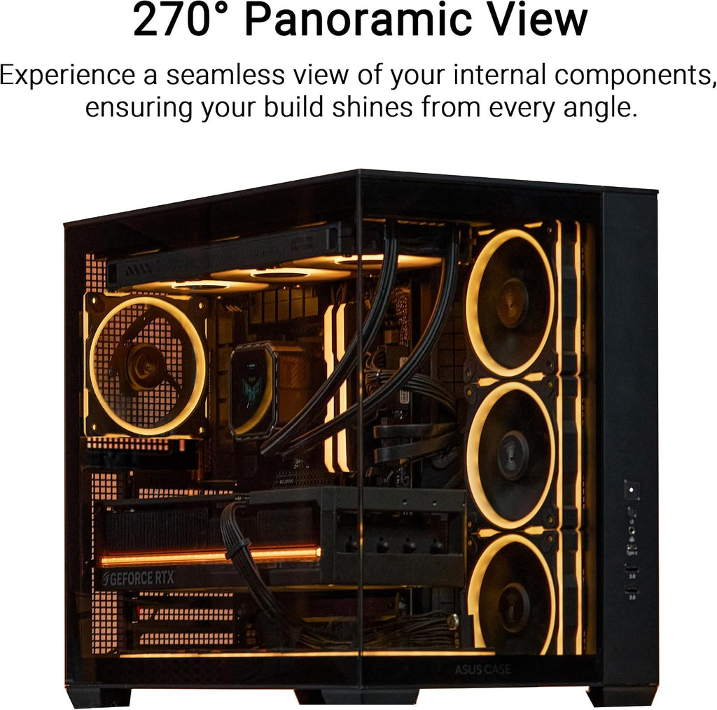 ASUS A32 PLUS TG ARGB Siyah mATX Bilgisayar Kasası