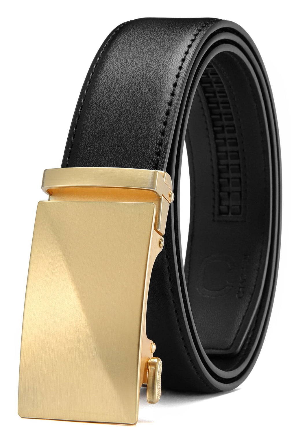 CHAOREN Men's Leather Ratchet Belt - Customizable Fit (35mm)