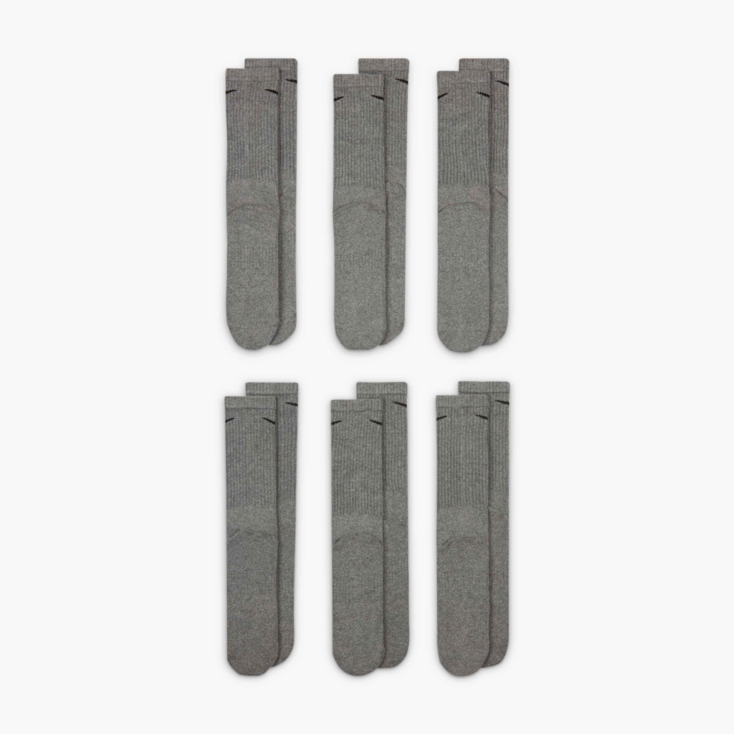 Nike Adult Everyday Cushioned Training Crew Socks (6-Packs) | Mens & Womens