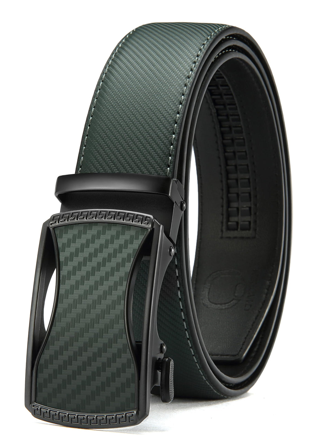 CHAOREN Men's Leather Ratchet Belt - Customizable Fit (35mm)